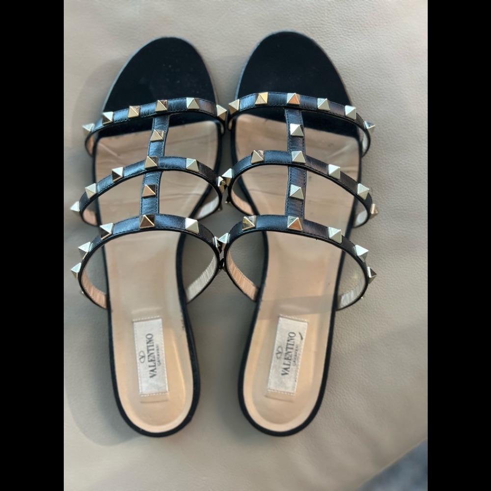 Valentino rockstud caged sandal